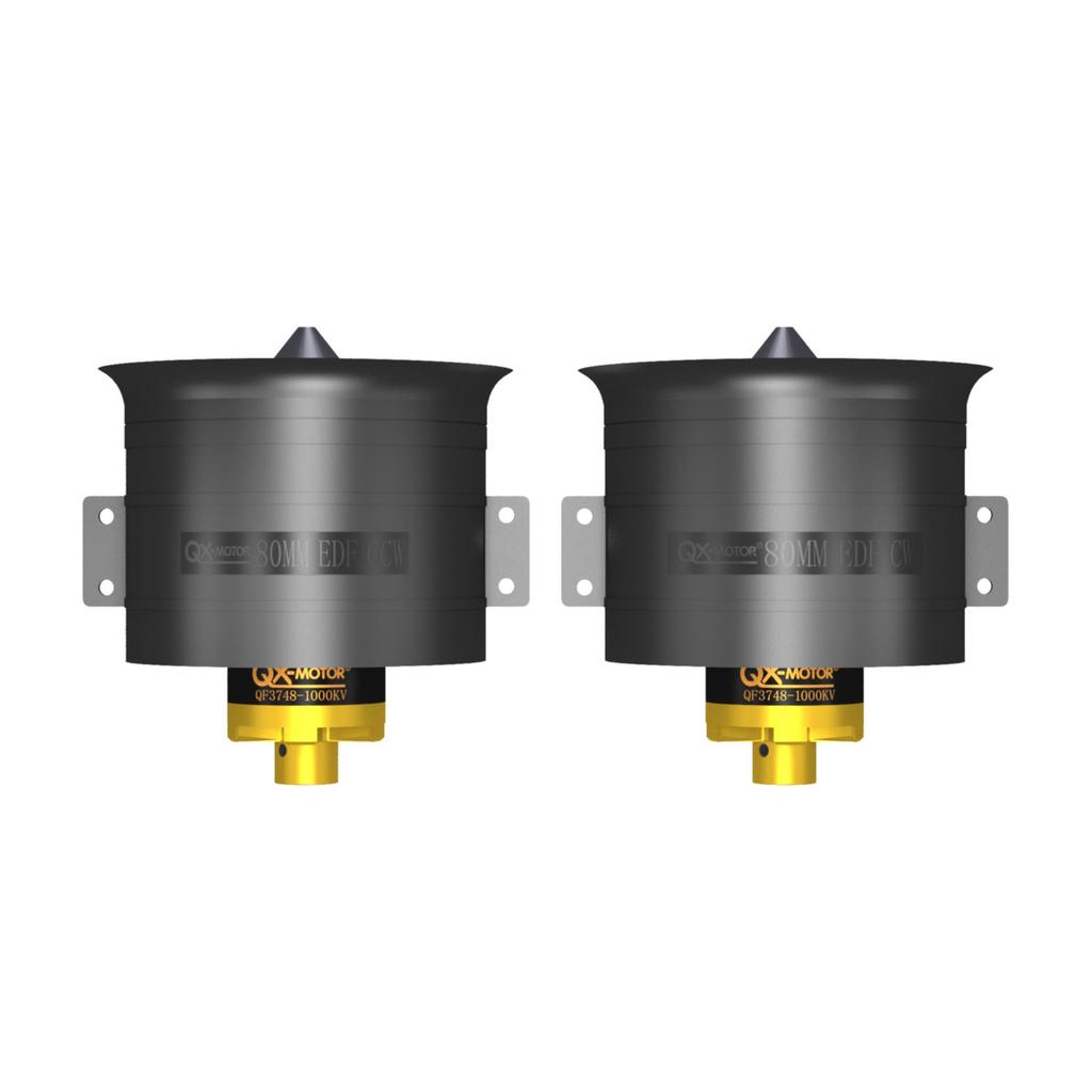 QX-MOTOR 80mm Turbojet Ducted Fan Brushless Motor for Model Aircraft with Forward & Reverse Propellers