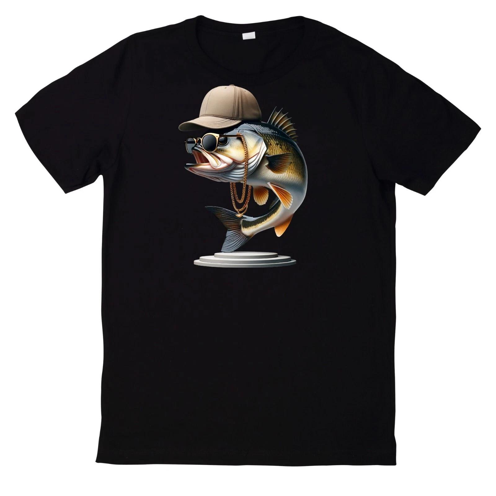 T-Shirt Aquarell Lustiges Bassangeln L