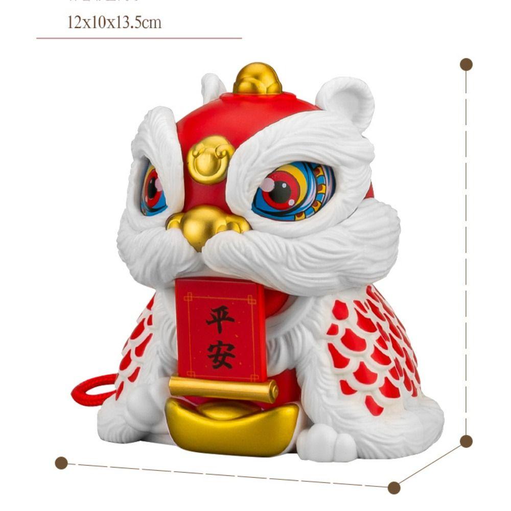 Attracting Wealth Lion Statue Figure Toys With Rope New Year Toys Kid Girl Boy