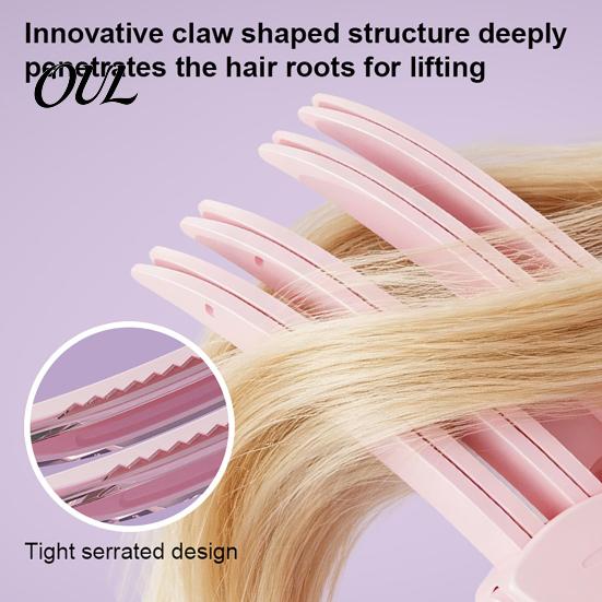Professional Hair Root Lift Heated Clip, LCD Display Wireless Volumizing Travel Friendly Tool 2 Temperature Adjustable Electric Styling for