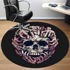 1PC Skull Hands Office Round Area Rug,  Mat Suitable ForOffice, Under Office Chairs Bedroom Living Room Home Decor, Room Deco