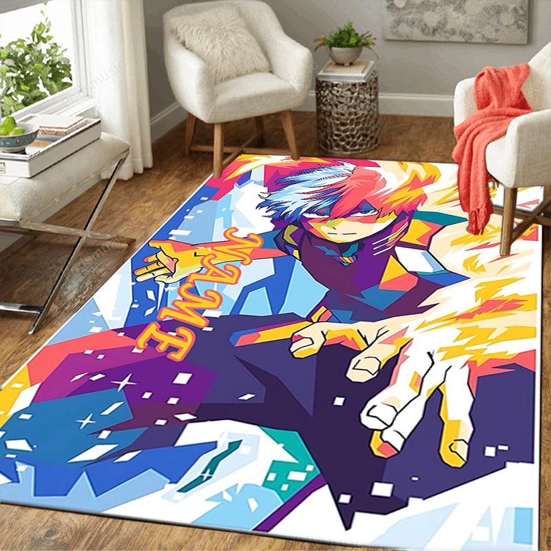 Custom 1Pc Anime Character Poster Rug Office Carpet Indoor Outdoor Entrance Doormat Nonslip Soft And Comfortable Living Room D2915114