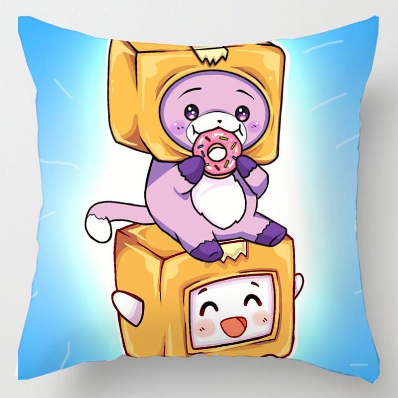 Lankybox Decorative Soft Pillow Case Cushion Cover For Comfortable Car Travel