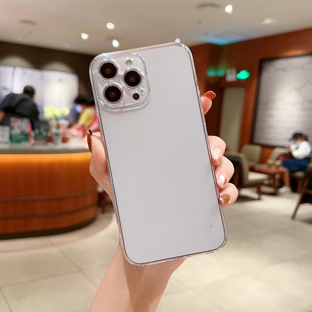 For iPhone 15 Pro Max Case Hard PC Transparent Protective Phone Cover