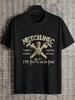 1pc Mechanic Bold Distressed Graphic T-shirt