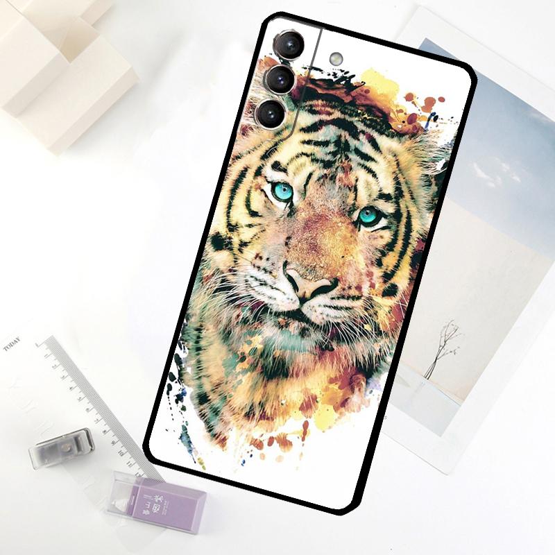 Animal Tiger Art Phone Case For Samsung Galaxy S25 FE S20 FE S21 S22 S23 S24 S25 S26 Ultra S10 S25 Plus Cover