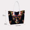 Colorful Skull Butterfly Printed Casual Fashion Women's Daily Large Capacity Tote Bag