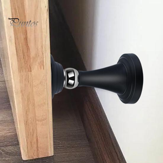 Door Stopper 1 Set Punch-free Anti-collision Stainless Holder Steel Magnetic Stopping Bumper Household Supplies Stop