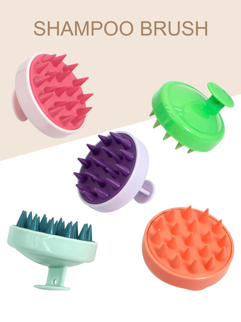 Magic Handle Silicone Scalp Massager Brush Shampoo & Body Spa Hair Scalp Massage Tool