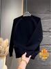 Men's Solid Color Round Neck Long-Sleeve Hoodie - Autumn/Winter Casual Style