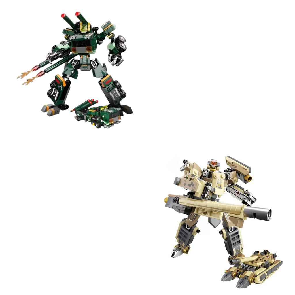 Jaki Transformierender Roboter Modellbauspielzeug Haus Kreative Dekoration Bausteine Mecha Set Kindergeburtstagsgeschenk