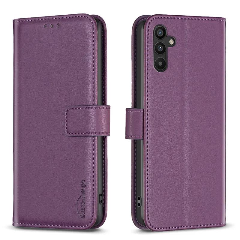 Etui portfelowe typu flip na Samsunga Galaxy A34 Klasyczne Etui skórzane na telefon Dla A34 5G A 34 SM-A346B A346E Etui z przegródką na karty Tylna okładka