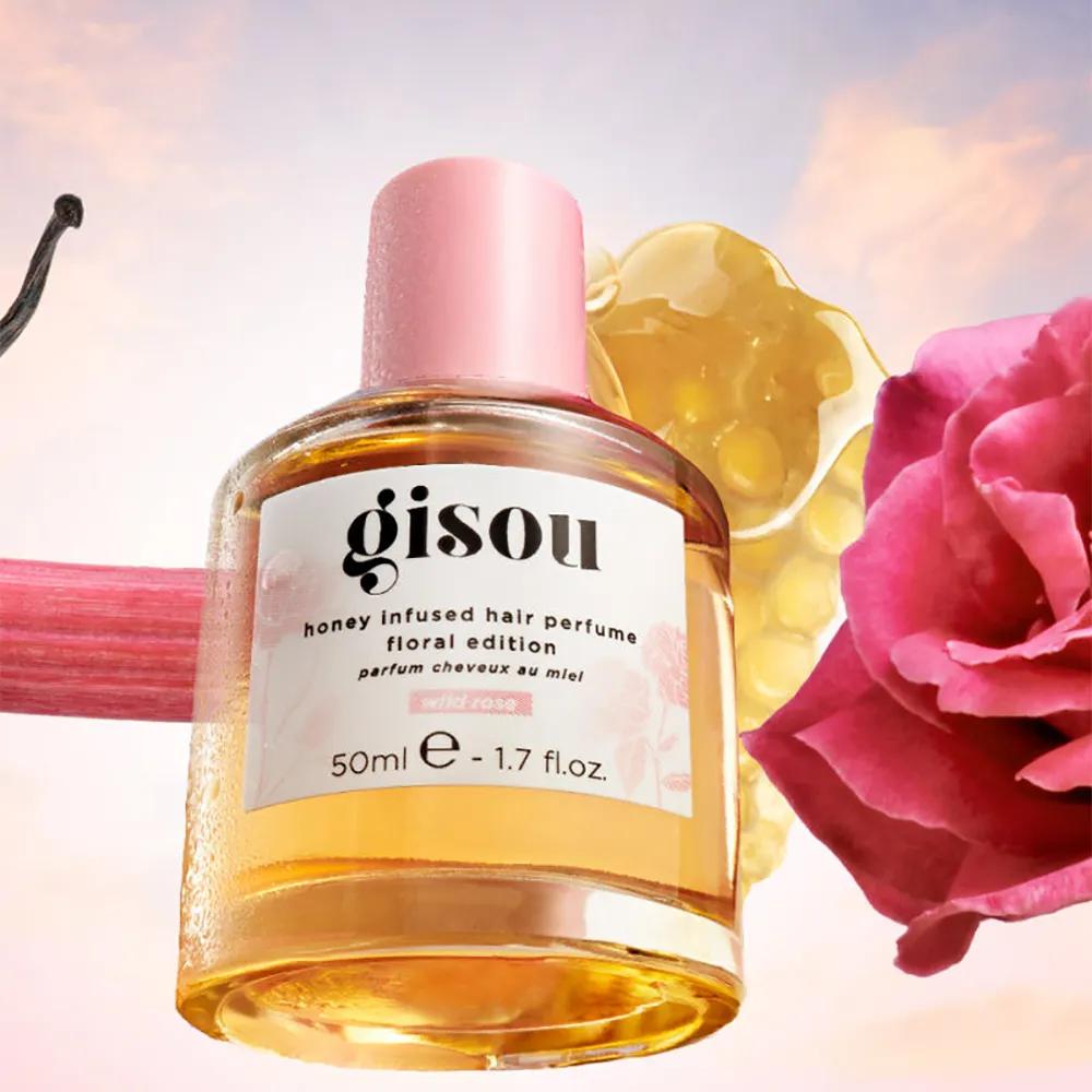 Gisou Honey-Infused Hair Mist Hair Perfume Wild Rose 50ml