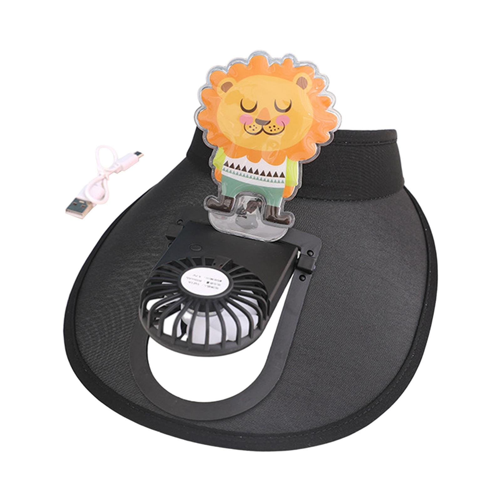 

Sun Hat Built in Fan Adjustable Speed Wide Brim USB Charging Sun Visor Fan Hat Fan Hat for Kids Adults Travel Beach Fishing