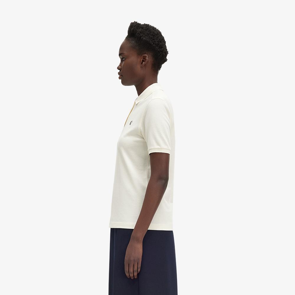 FRED PERRY [G6000] Women'S Plain Fred Perry Shirt - Ecru/Carrington Road Brick Afpf2436000-V13