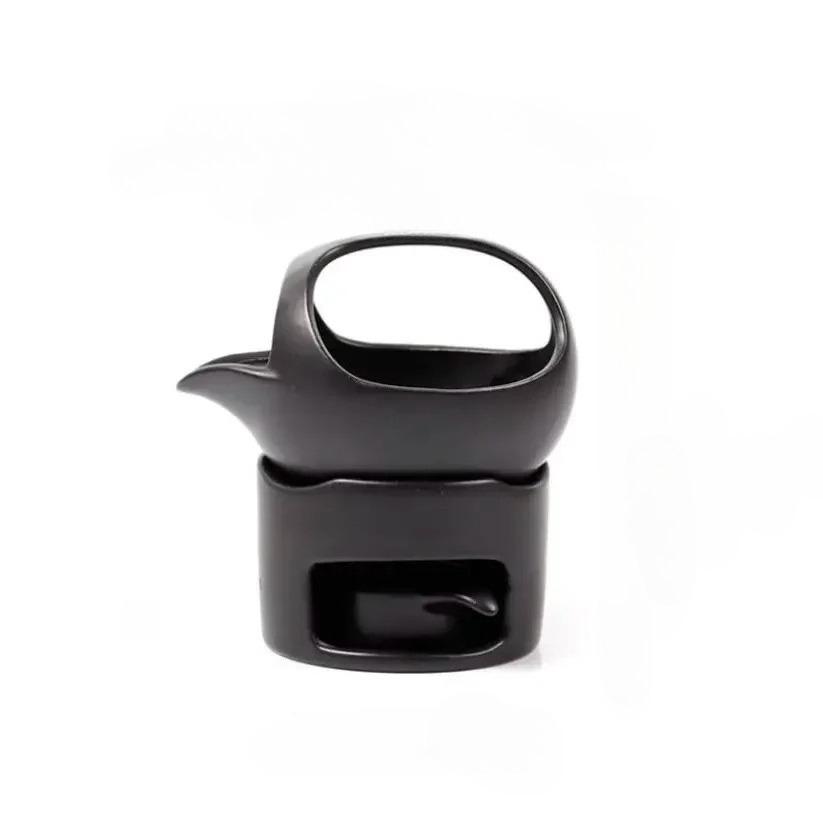 Japanese retro tea heater, ceramic candle heating frame, three in one essential oil incense burner, Kung Fu tea oven