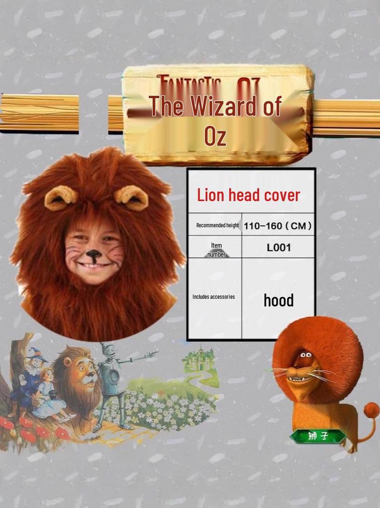 Halloween Lion Costume: Wizard of Oz Lion for Kids & Adults, Parent-Child Cosplay