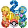 Balloon Monster Set Birthday Party Decoration Aluminum Film Balloon Vibrant Multi-Colored Balloon Pikachu Children'S Party Supplies