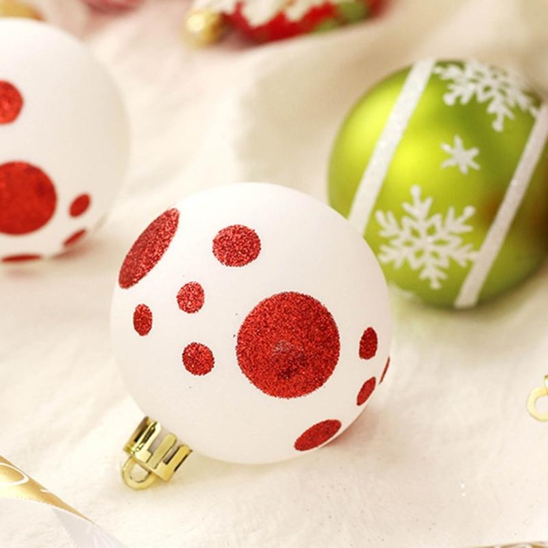 Shatterproof Christmas Bauble,Balls Ornaments Collection In White, and Gold Perfect for Tree Decoration Beautiful
