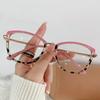 Trendy Women's Light-Changing Transparent Myopia Glasses with Slim Big Frame