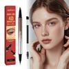 Hair Like Brow Pen, Dual Ended Waterproof Eyebrow Pen with Extra Brow Brush, Microblading Eyebrow Pencil Create Natural Hair Strokes