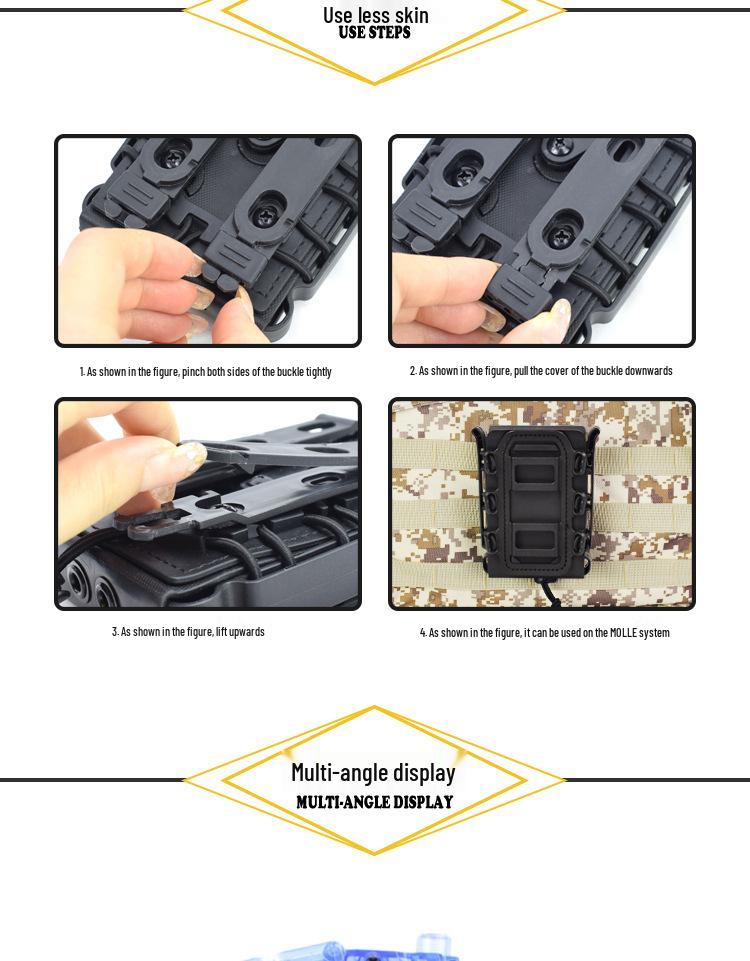 Scorpion Softshell Jacket with Universal Tactical Quick-Draw Pouch & Molle Holster, 5.56/7.62 Compatible.