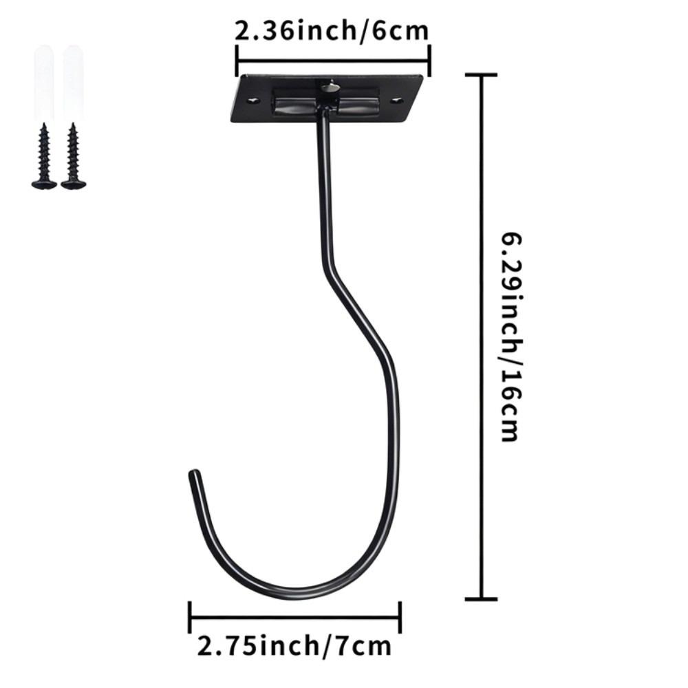 New Metal Banana Hooks Foldable Black Silver Under Cabinet Holder Self-Adhesive Space Saving Grape Hanging Holder Kitchen Use