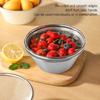 Microporous Structure Rice Strainer Beige Silver Strainer with Bowl Colander with Bowl  Meal Prep