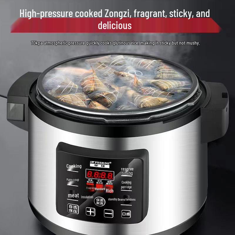 Hemisphere Commercial Electric Pressure Cooker - Large Capacity (15L To 45L) High-Pressure Rice Cooker for Hotels and Restaurants