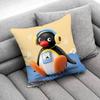 Penguin P-Pingu Funny Throw Pillow Case For 50X50Cm 40X40Cm 55X55Cm 45X45Cm 30X30Cm Square Bedroom Pillowcase Cover