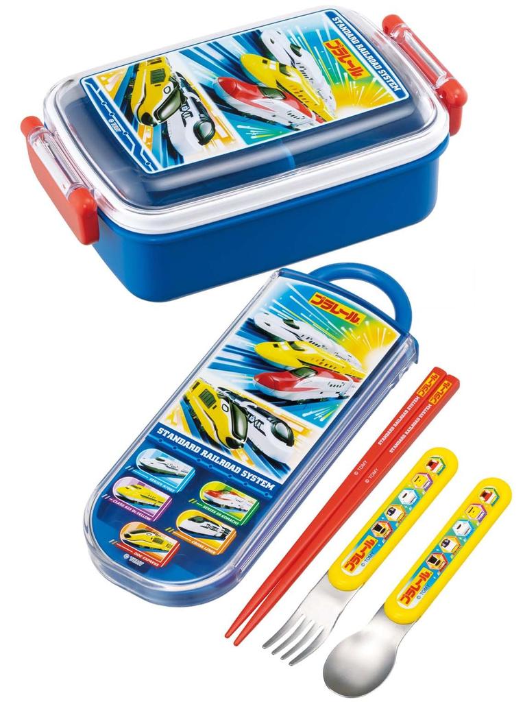Skater Lunch Single Domed Plarail Made in Japan Kids' Box, Tier, 450ml, Design, 24, Antibacterial, (RBF3ANAG-A)