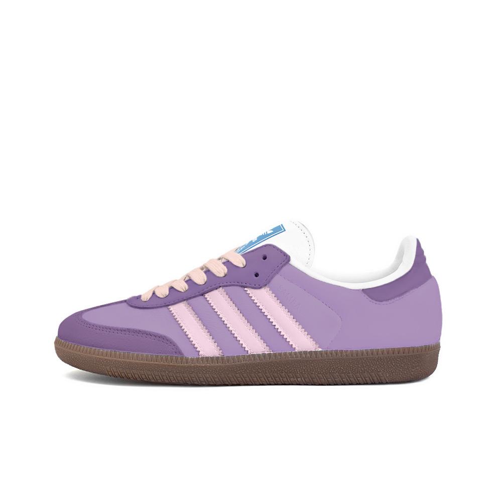 Adidas Originals SAMBA OG Low top Skateboard Shoes Unisex Purple B75806(Team354-) 35⅔