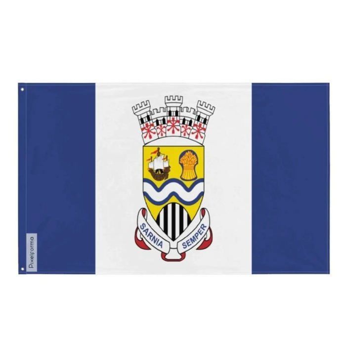 Drapeau - Sarnia - 120 X 180 Cm - Polyester - Impression Recto/verso - Œillets En Fer