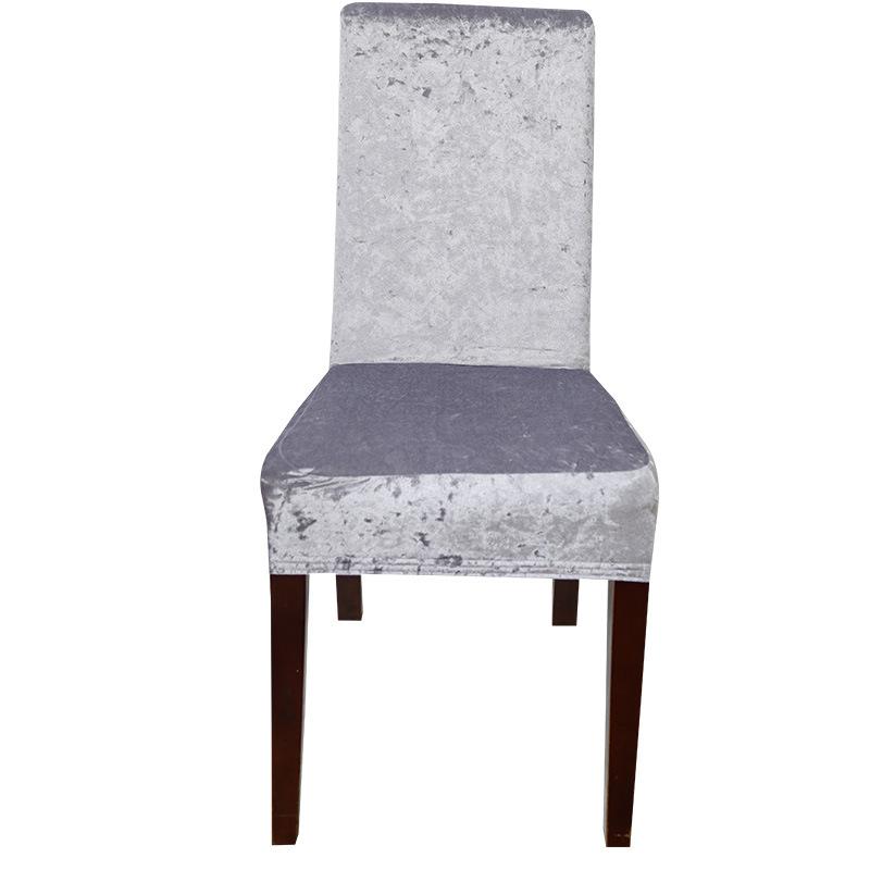 Velvet Chair Covers Solid Color Desk Seat Protector Seat Slipcovers For El Banquet Wedding Universal Size Housse De Chaise
