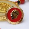 Copper metal brooch, Chairman Mao's emblem, Grandpa Mao's badge, clothing accessories, brass tooth shaped commemorative medal brooch