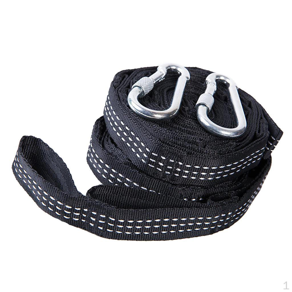 Hanging Straps, Kit for Hammock Rope with Carabiners Carrying Bag Holds Up 00 Lbs, Easy To