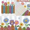 Set Of 2 Flat Printing Party Window Curtains Colorful Owls Branch Digital Printed Polyester Drapes Festive Use Curtain