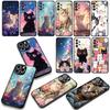 Cartoon Kitten Cat Eyes Lovely Phone Cover for Apple iPhone 16 15 14 Plus 13 12 Mini 17 Pro Max + ProMax 16E Air Case
