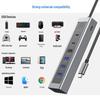 USB-C 7-Port Docking Station Splitter: Laptop USB 3.2 Hub 7-in-1 Adapter