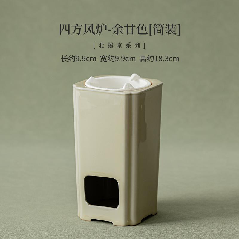 

Керамическая грелка Beixitang Handamde Alum Red Glaze, квадратная духовая печь для кемпинга, угольная печь для приготовления пищи