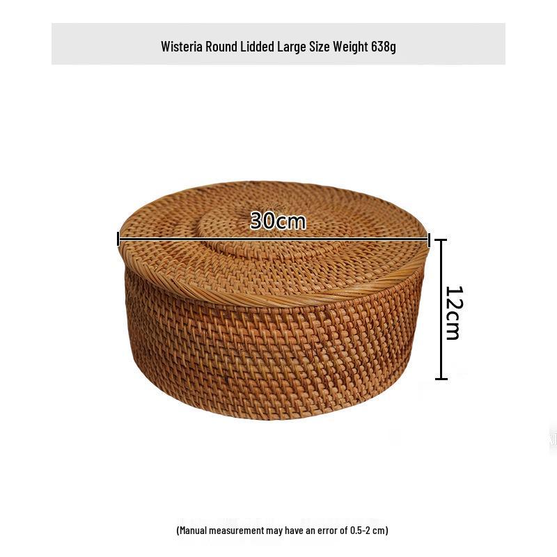 Vietnamese Pu'er Tea Tuocha Storage Box – Autumn Vine Woven Jar for Loose Leaf Tea and Snacks