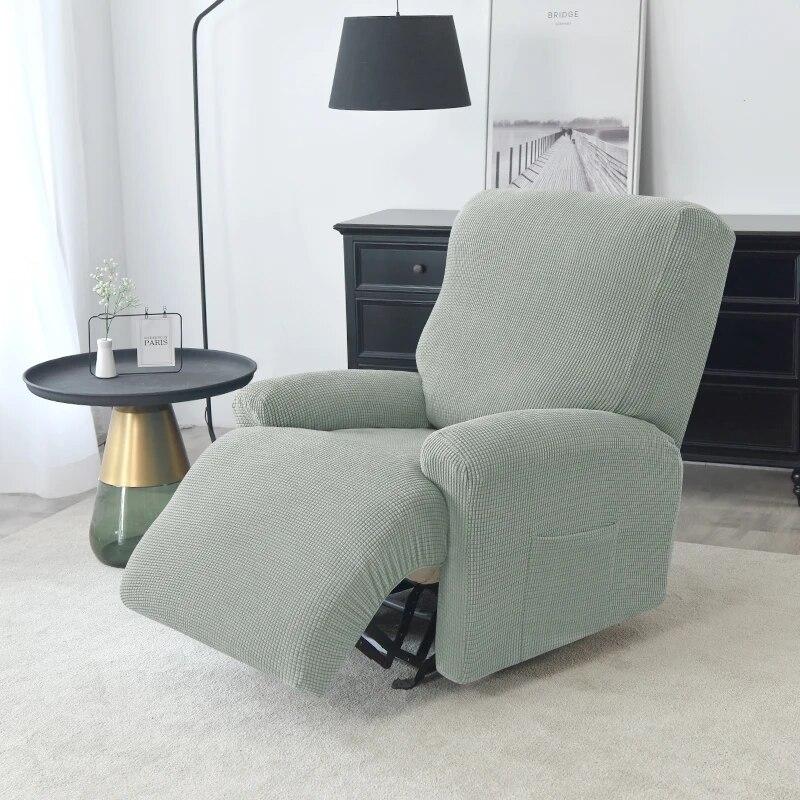 Thick Split Recliner Chair Cover Non-Slip Polar Fleece Single Sofa Covers for Living Room Lazy Boy Relaxing Armchair Slipcovers