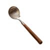 Walnut wood round spoon – როგორც სურათზეა