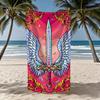 Towel Textile Bathrobe Beach Sword Winged Quick-Drying Lightweight Coloring Portable Camping Swim Pool Travel