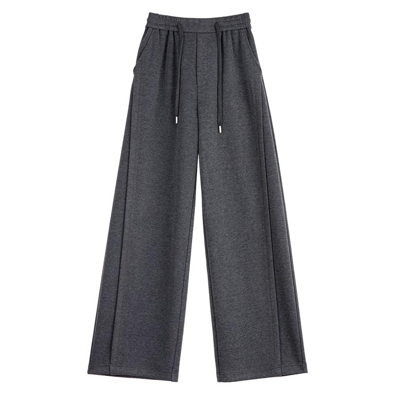 

FAESSLIN Silk Wool Blend Drapey Wide-Leg Pants L