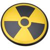 4pcs Nuclear Warning Symbol Wheel Center Hub Cap Emblem Badge Sticker Decal