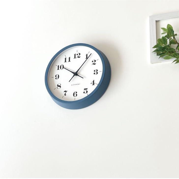 KATOMOKU muku clock 12 blue wall clock sweep km-97BL 306mm (quartz clock)