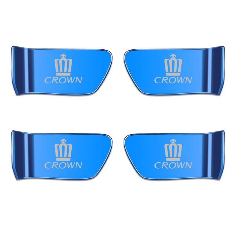

4pcs car door handle ornament sticker Car Styling for Toyota Crown stainless steel Auto interior Accessories