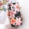 For Infinix Hot 12 Play 12i Cute Flower Butterfly Cat Painted Case For Infinix Hot12i 12Play Black Silicone Soft Phone Cases