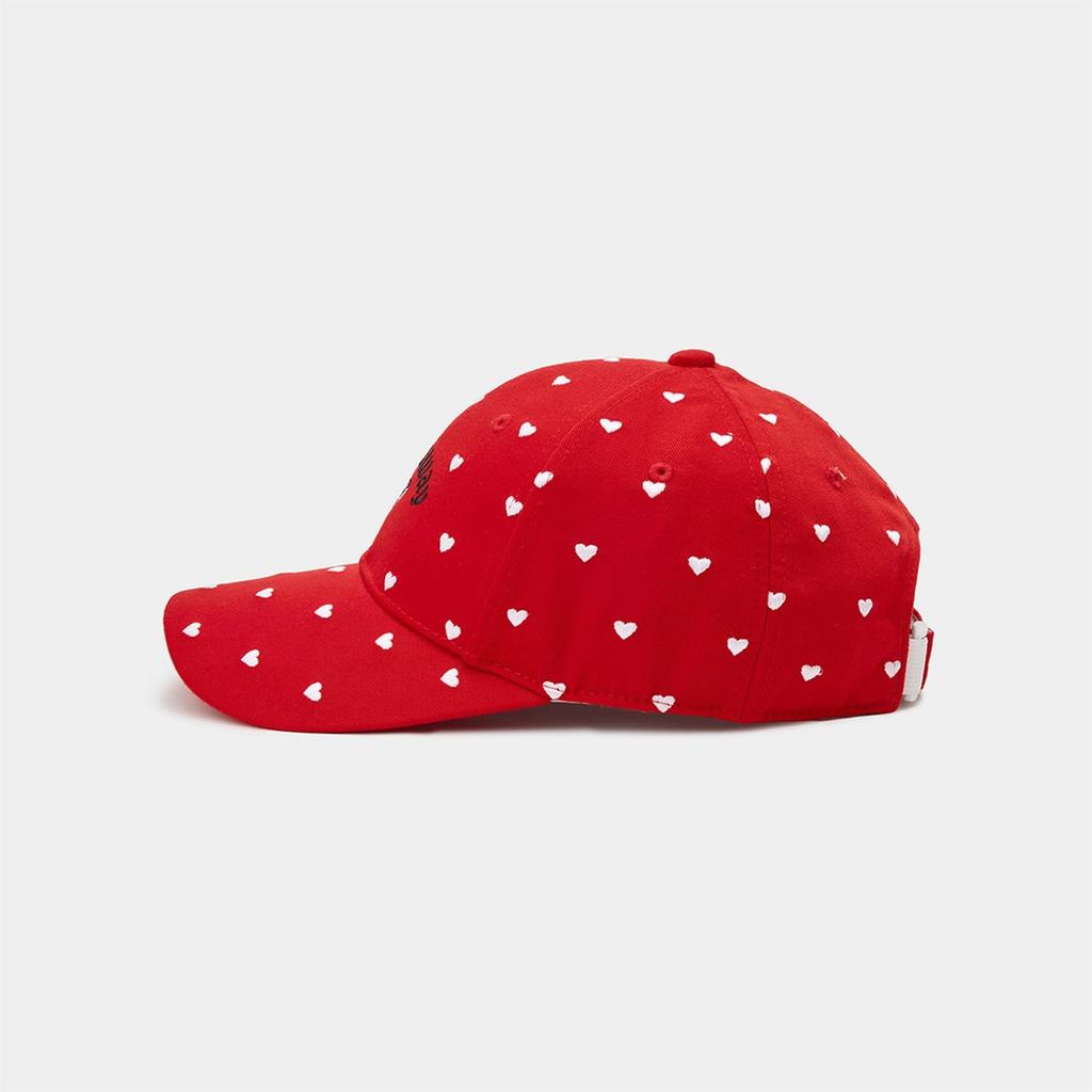 [Callaway] Women's Cap (Heart Pattern, Size Adjustable)  Golf Hat  C24191202 1100Red